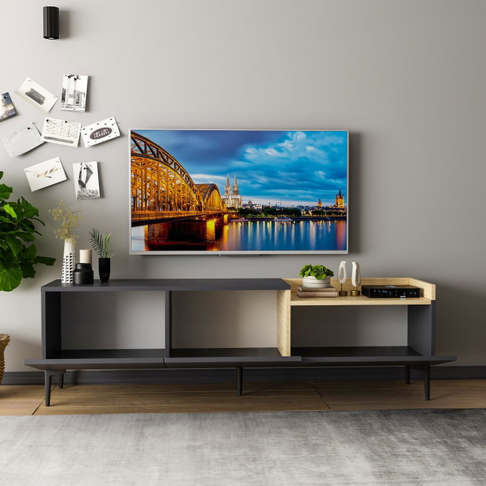 Hanah Home Mia Soporte de TV Antracita Hanah Home Mia Soporte de TV Antracita